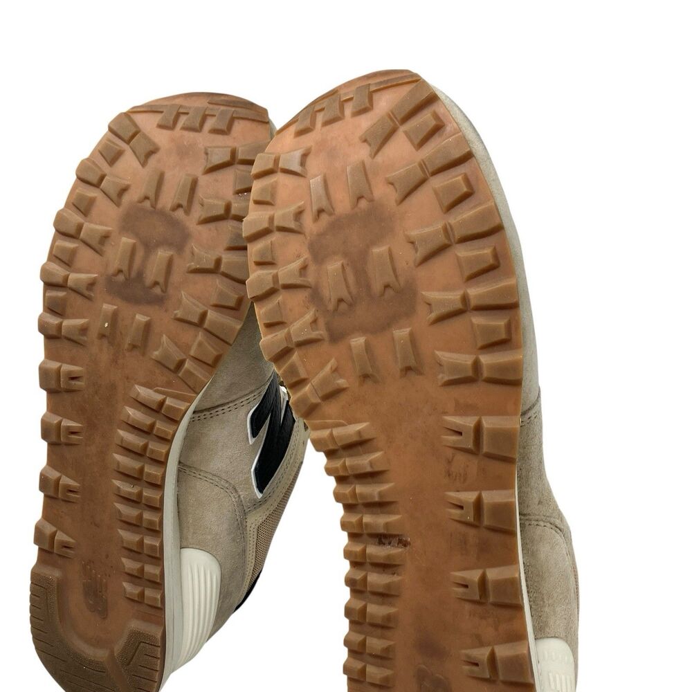 New Balance Sneakers Mens 12 Beige Suede 574‎ Mesh Gym Casual Streetwear U574RAC - Picture 9 of 11
